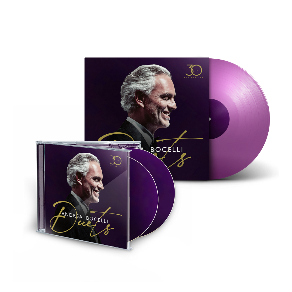 Duets 30th Anniversary 2cd Exclusive Purple Vinyl Lp Andrea Bocelli Official Store 5415