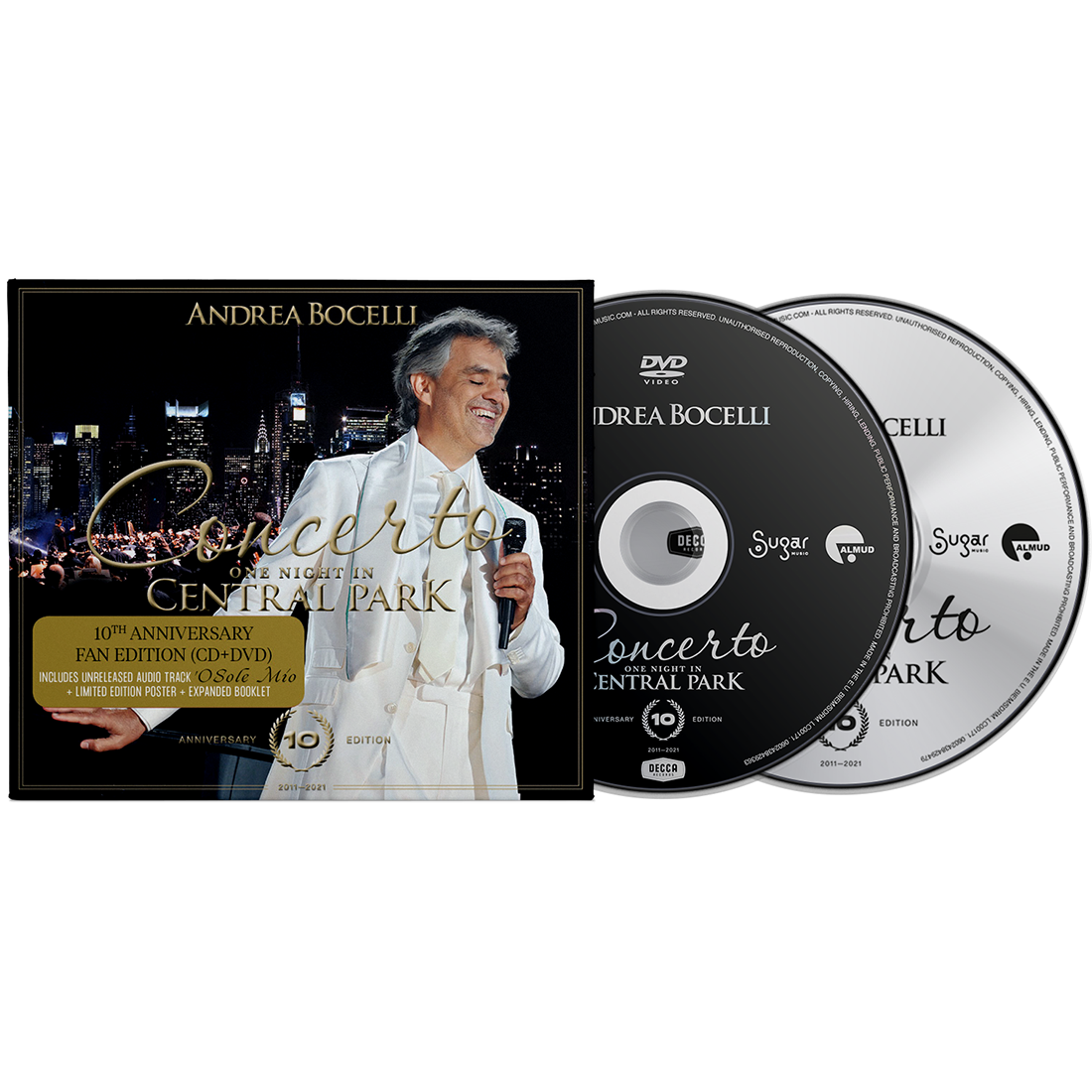 Andrea Bocelli - Concerto: One Night In Central Park - 10th Anniversary Edition CD + DVD