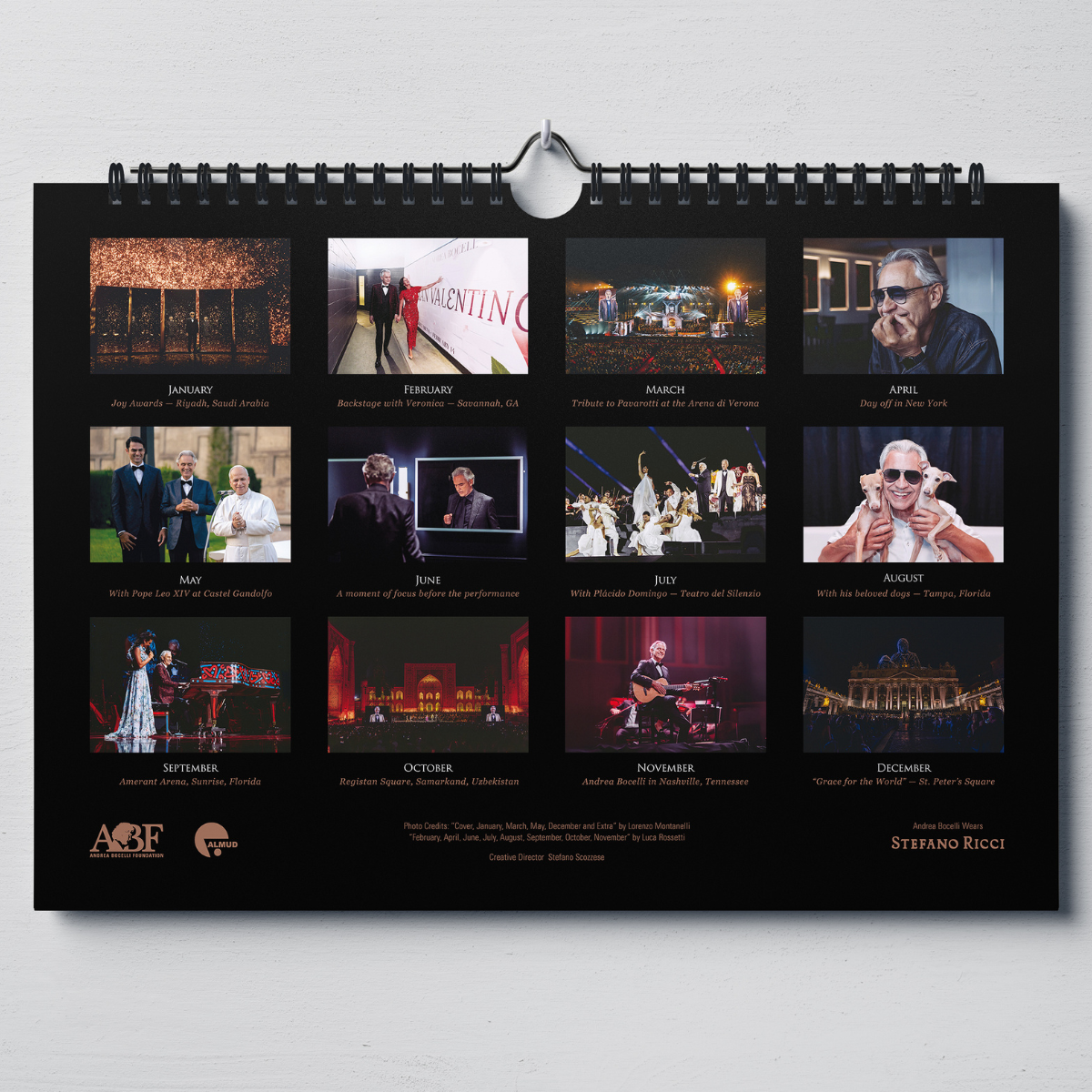 Andrea Bocelli - Andrea Bocelli 2026 Calendar